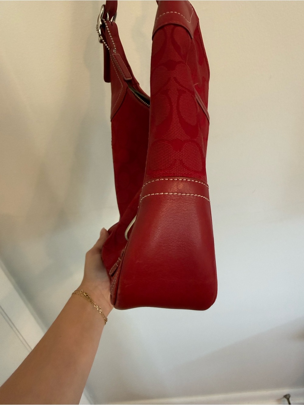 Red Coach Purse - Picture 4 of 11